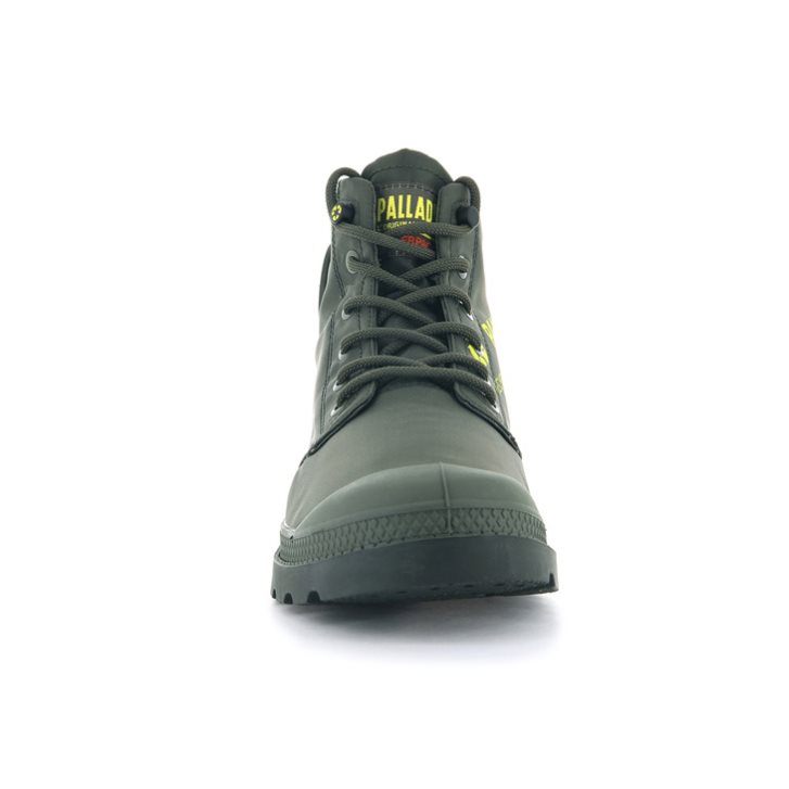 Bottes Palladium Pampa Recycle Imperméables+ 2 Homme Vert Olive | FR IZM368D